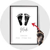 Affiches Personnalisées d'Empreintes de Main et de Pied