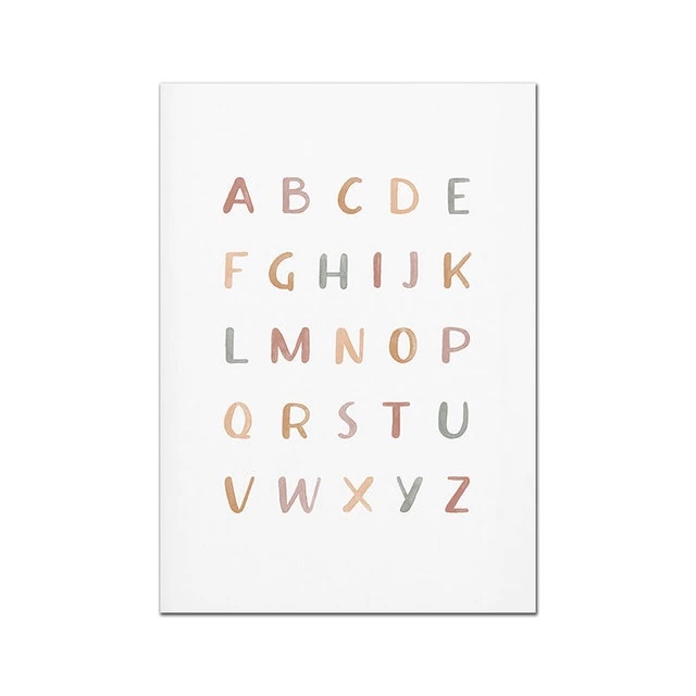 Affiche - Alphabets