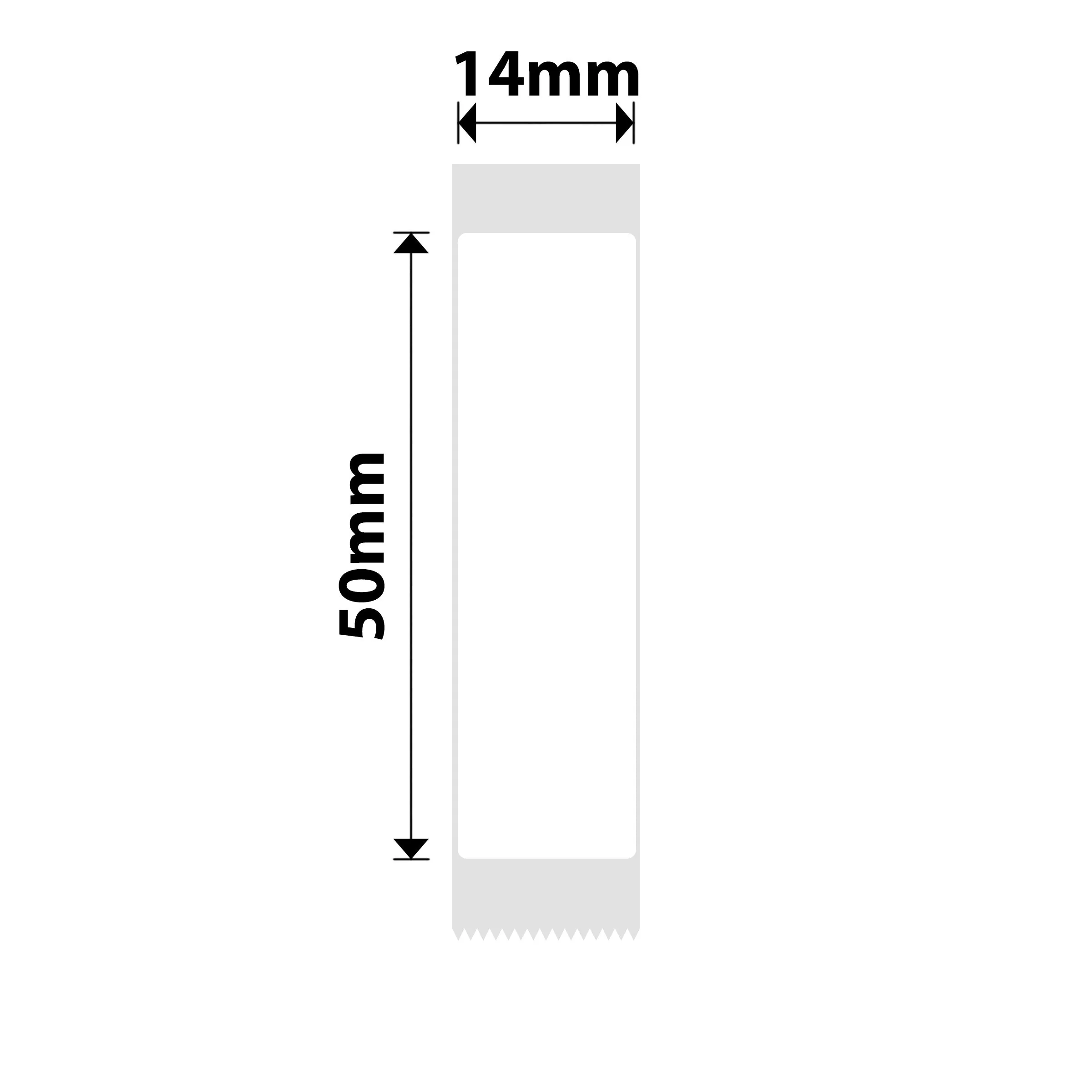 NIIMBOT Étiquettes Autocollantes Série B18 14 x 50mm / 125 pièces / Blanc
