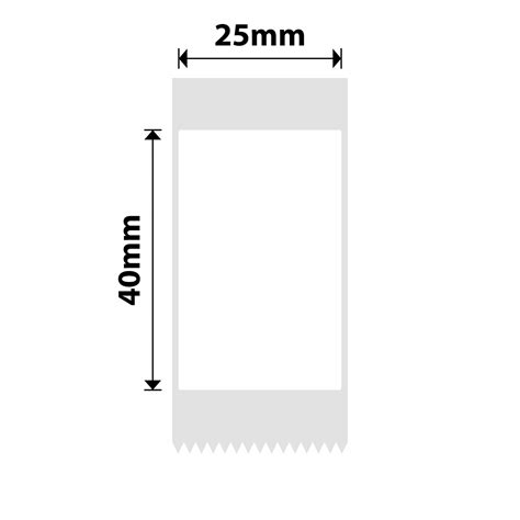 NIIMBOT Étiquettes Autocollantes Série Série D101 25 x 40 mm / 155 pcs / Blanc