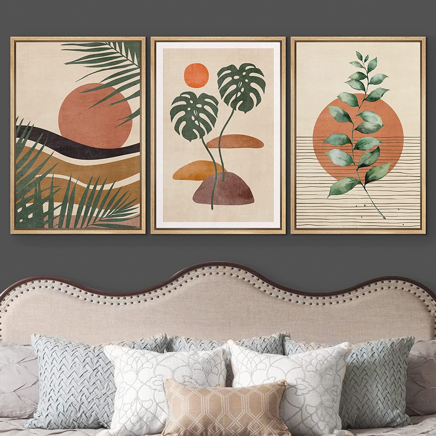 Affiches - Art Abstrait / Soleil et Feuilles / 03