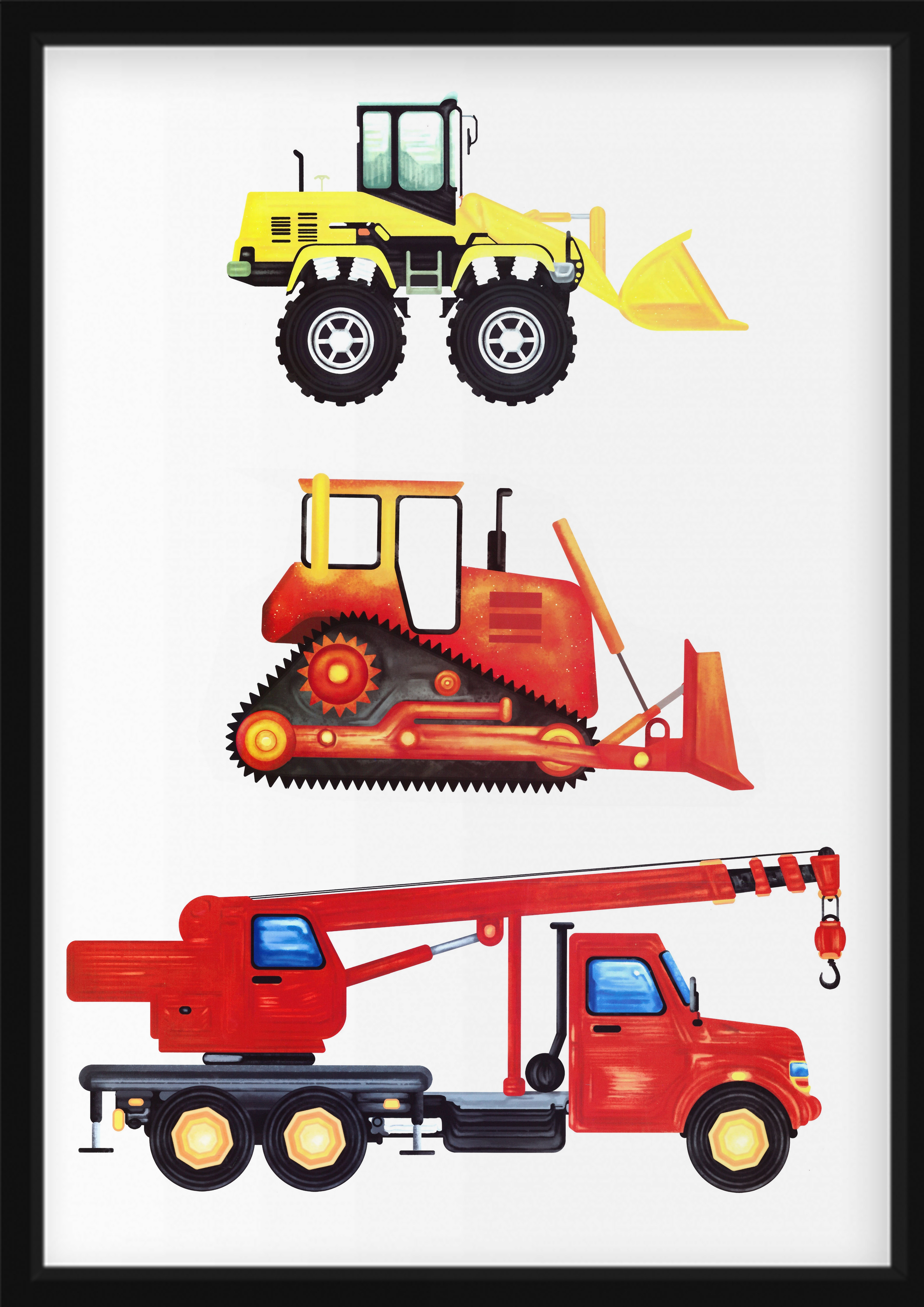 Affiche - Véhicules / Grue