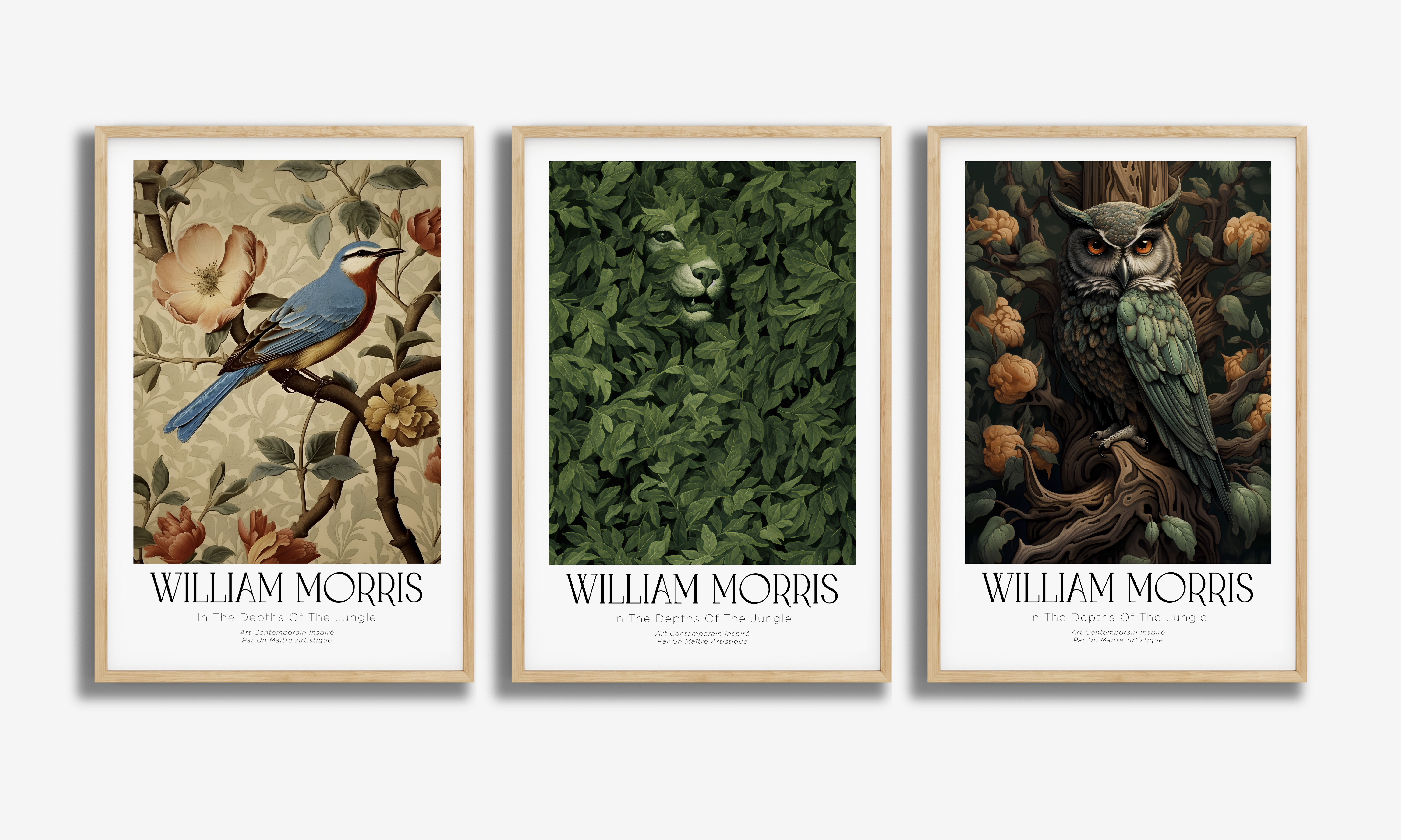 Ensemble de Posters William Morris - Ensemble de 3