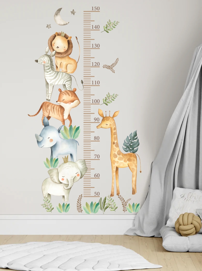 Sticker Mural - Animaux d'Afrique / Mesure de la taille