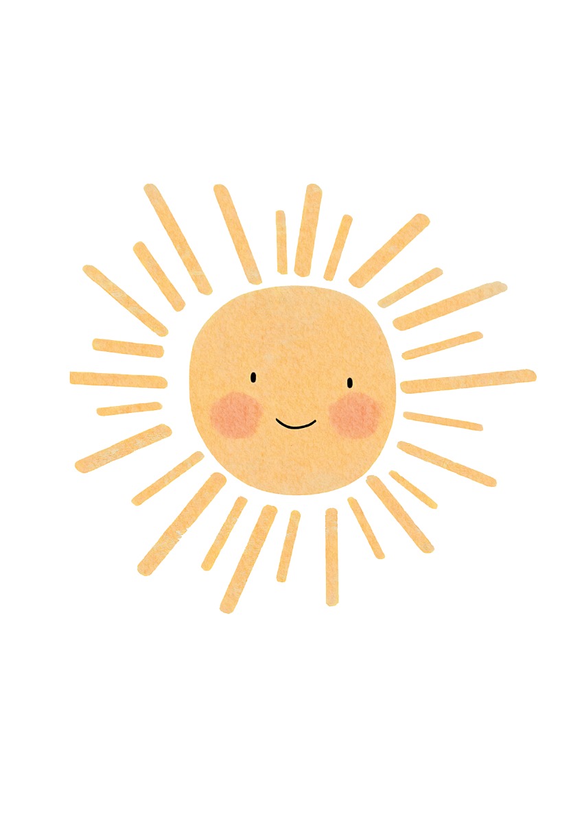 Affiche - Art abstrait / Soleil