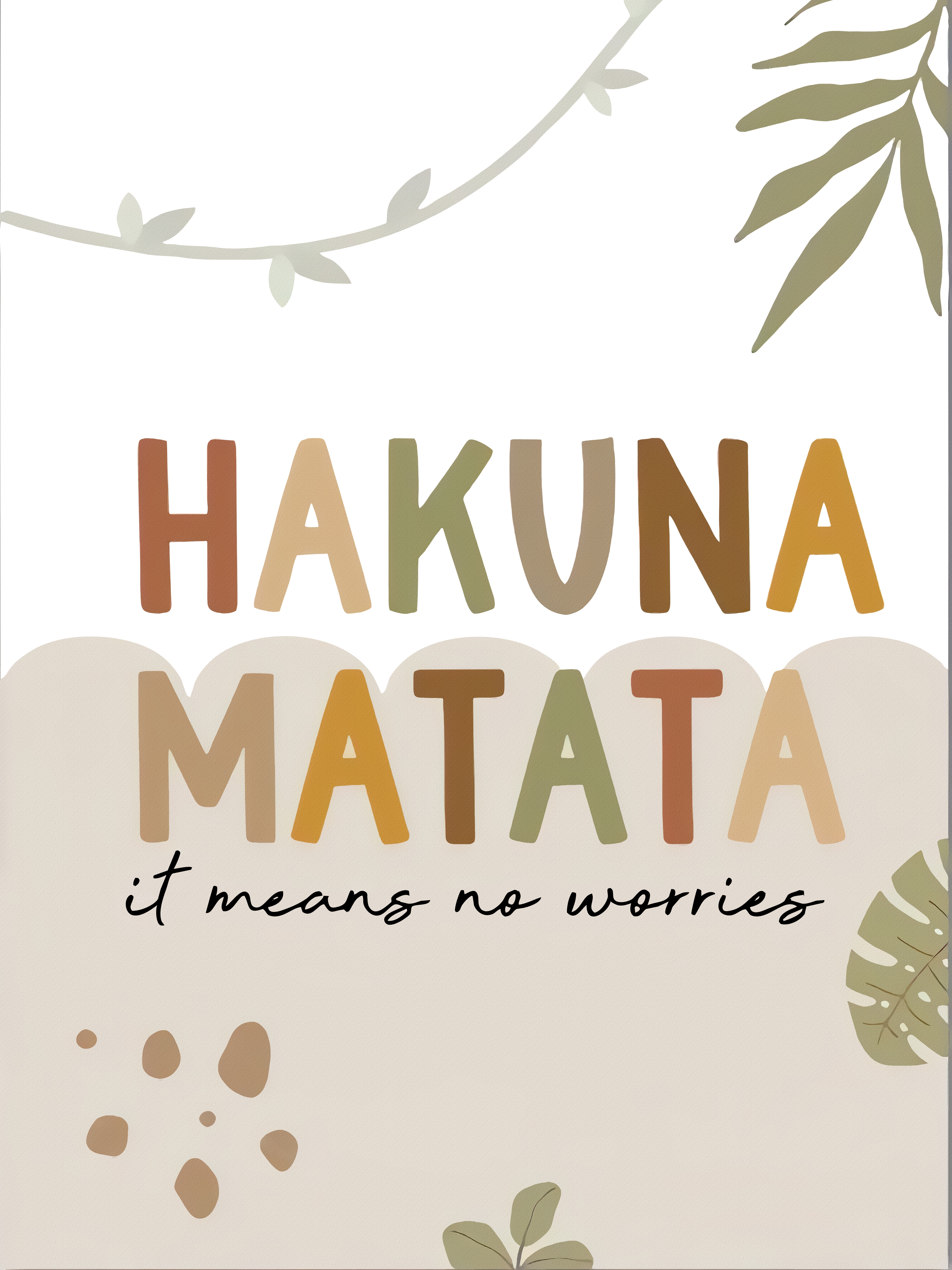 Affiche - Hakuna Matata