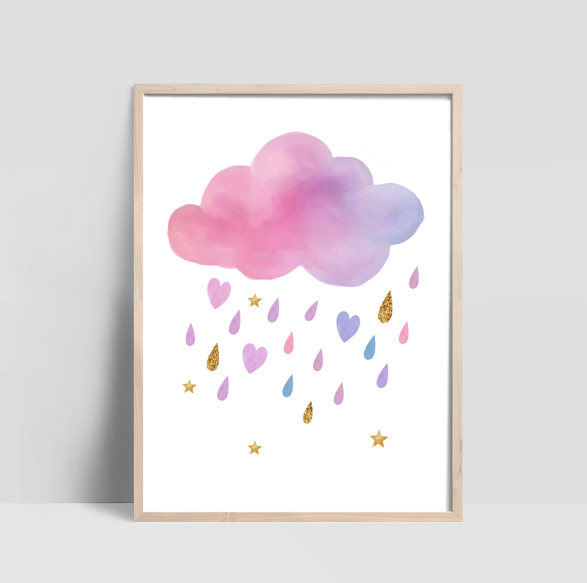 Affiche - Nuage et Coeur