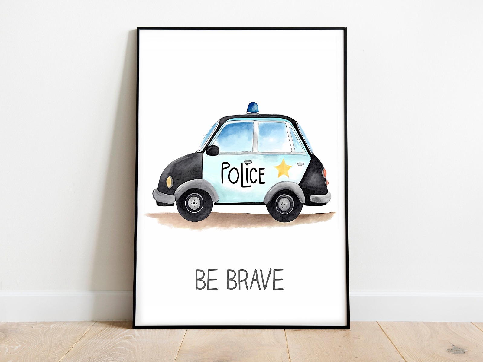 Affiche – Véhicule / Police / Be Brave