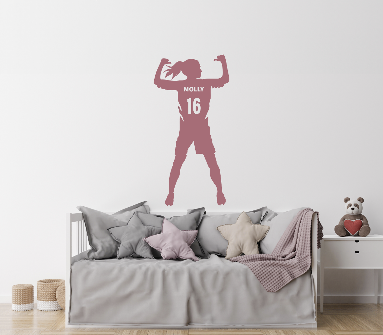 Sticker Mural – Footballeur / Personnalisé / 02