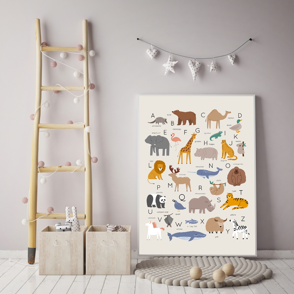 Affiche - Alphabets et Animaux