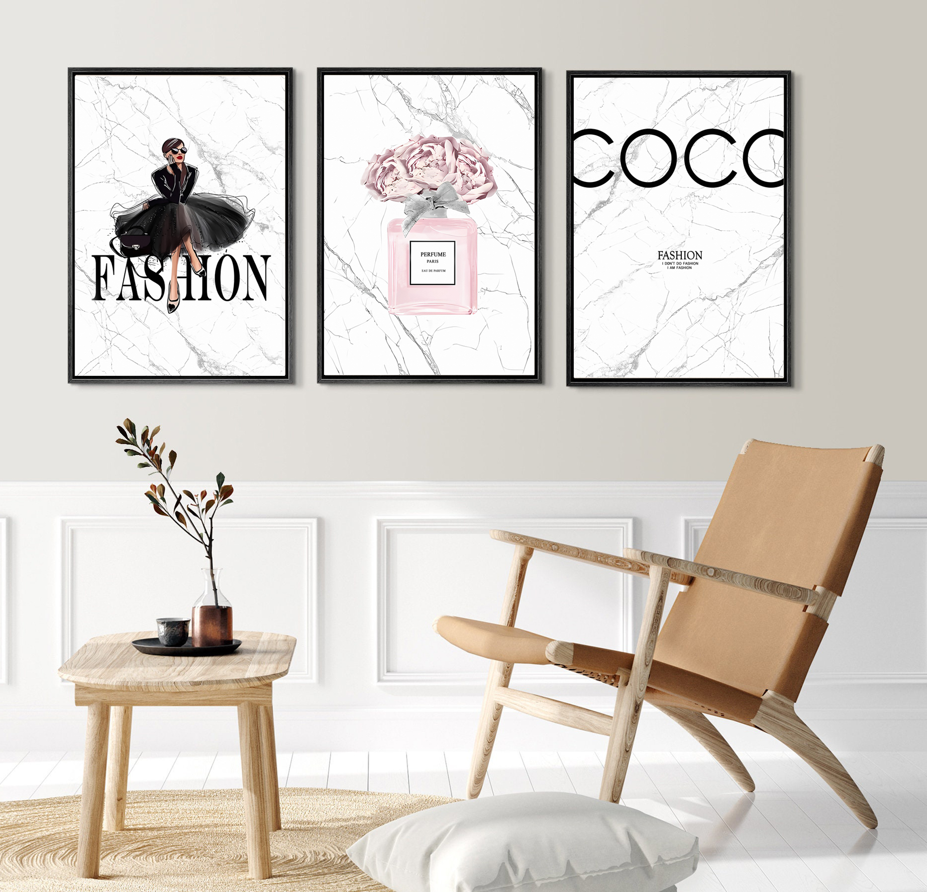 Affiches -Affiche de mode /  / Fashion /  Ensemble de 3