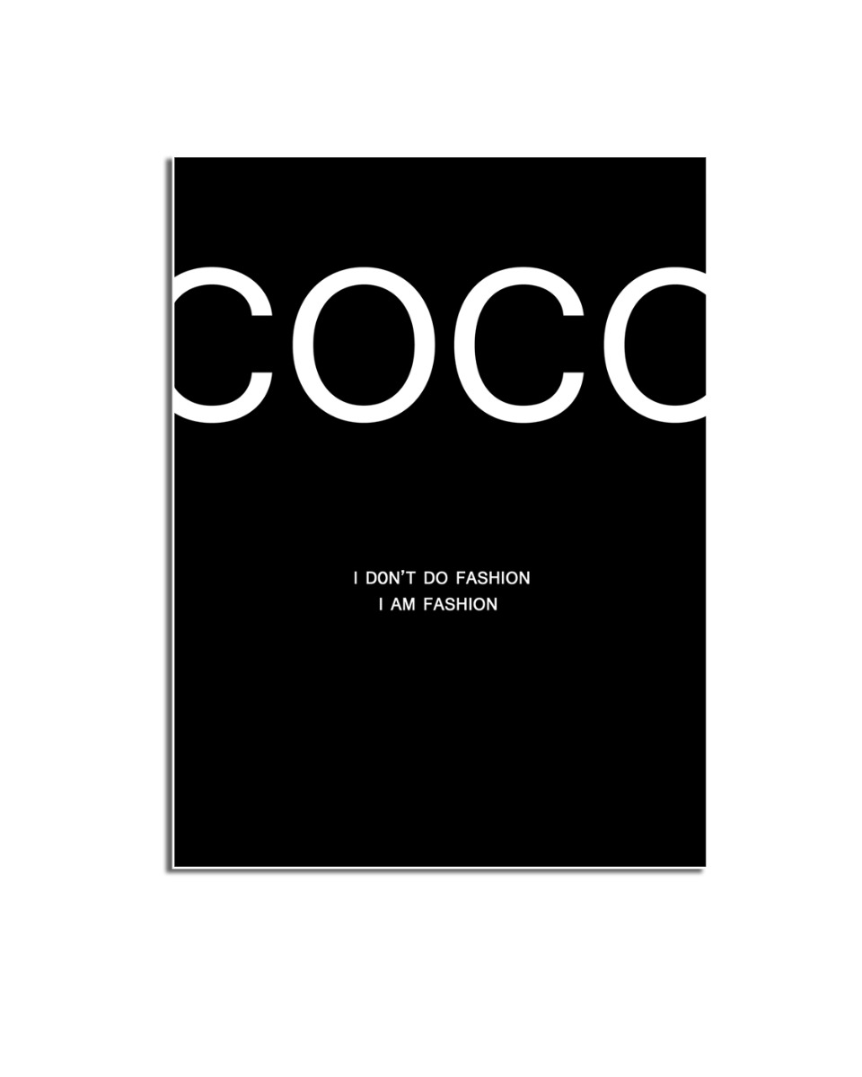 Affiche – COCO / I DON’T DO FASHION / Noir
