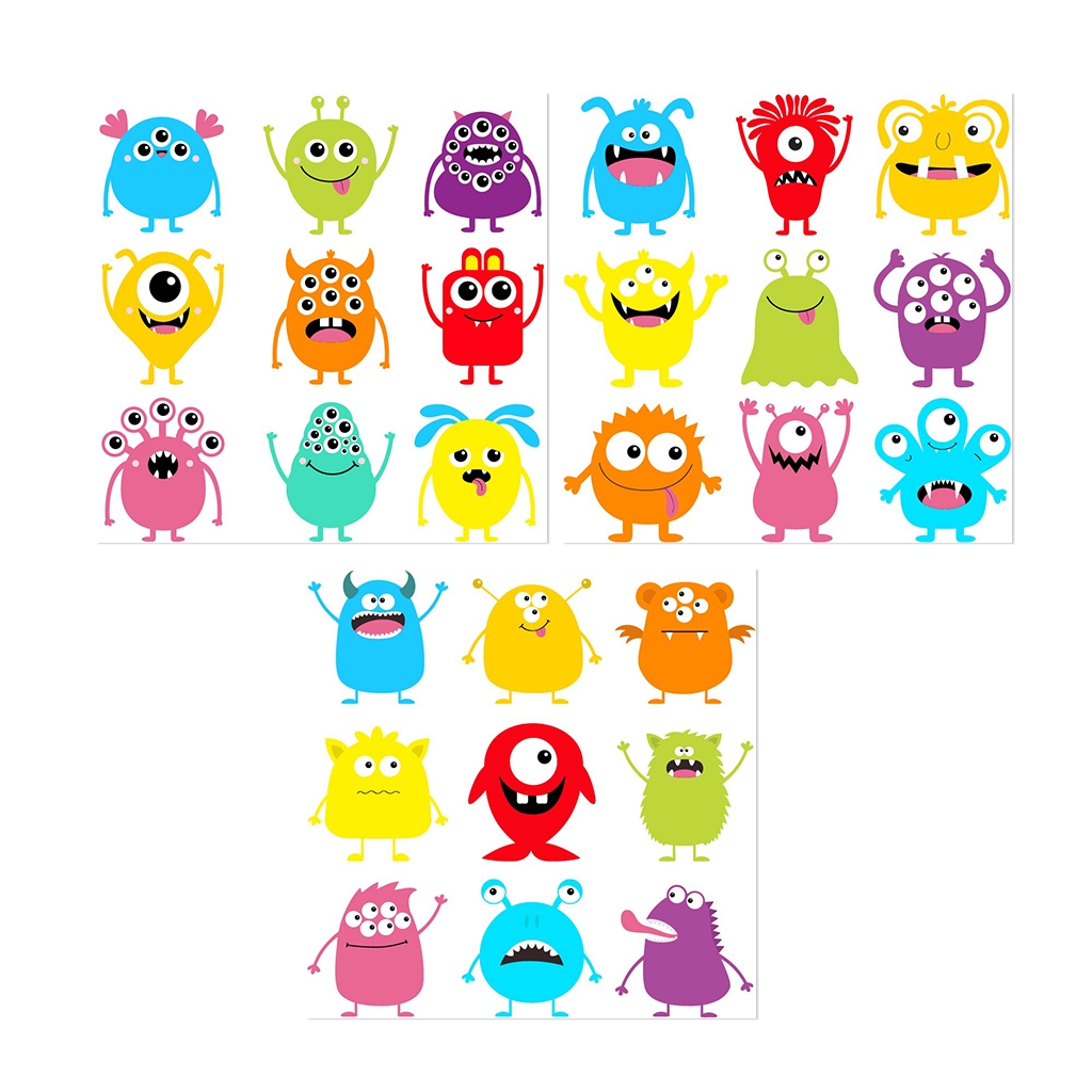 Sticker Mural - Mini Monstres