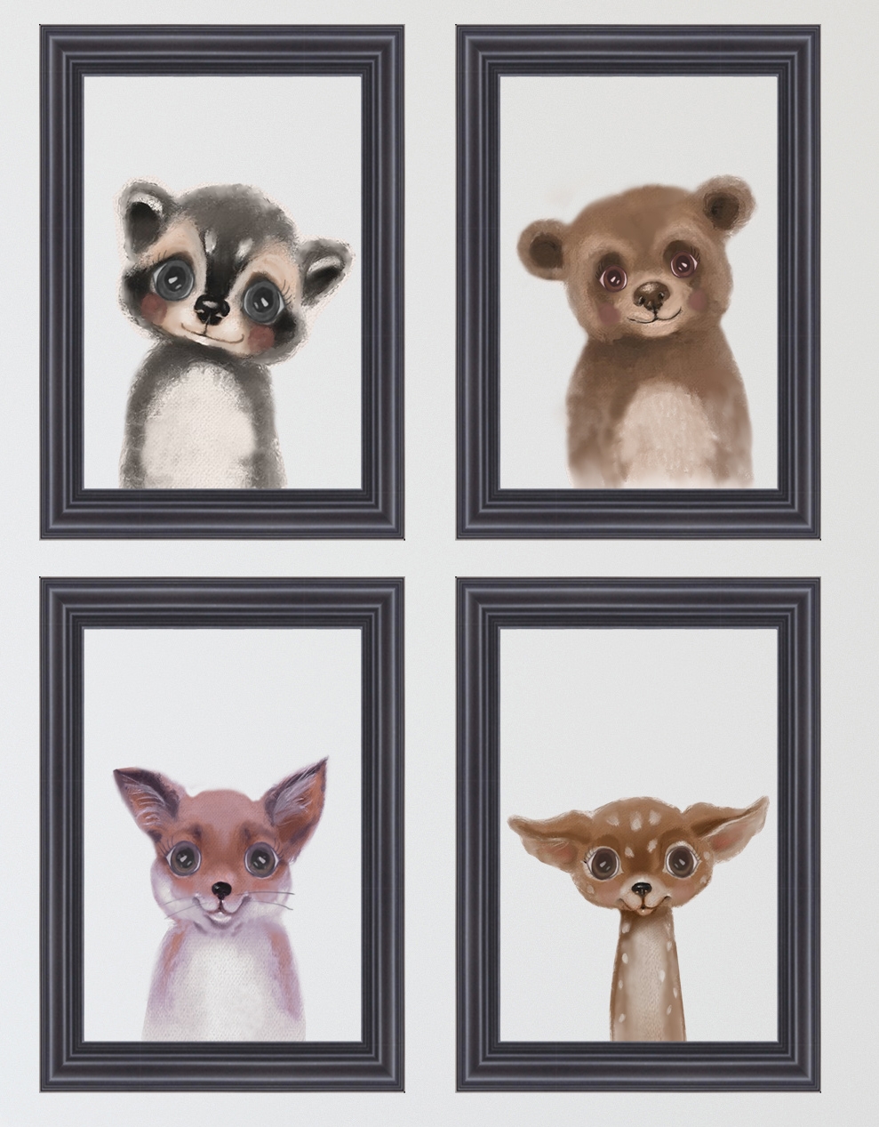 Sticker mural - Animaux de la forêt