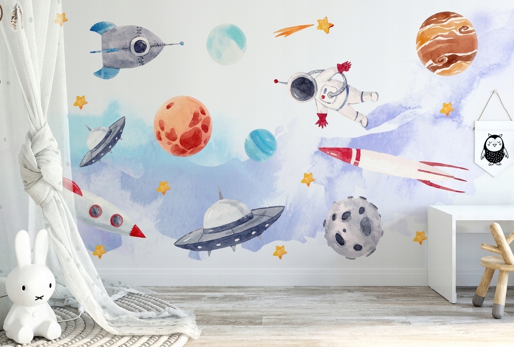 Sticker mural - Fusées spatiales