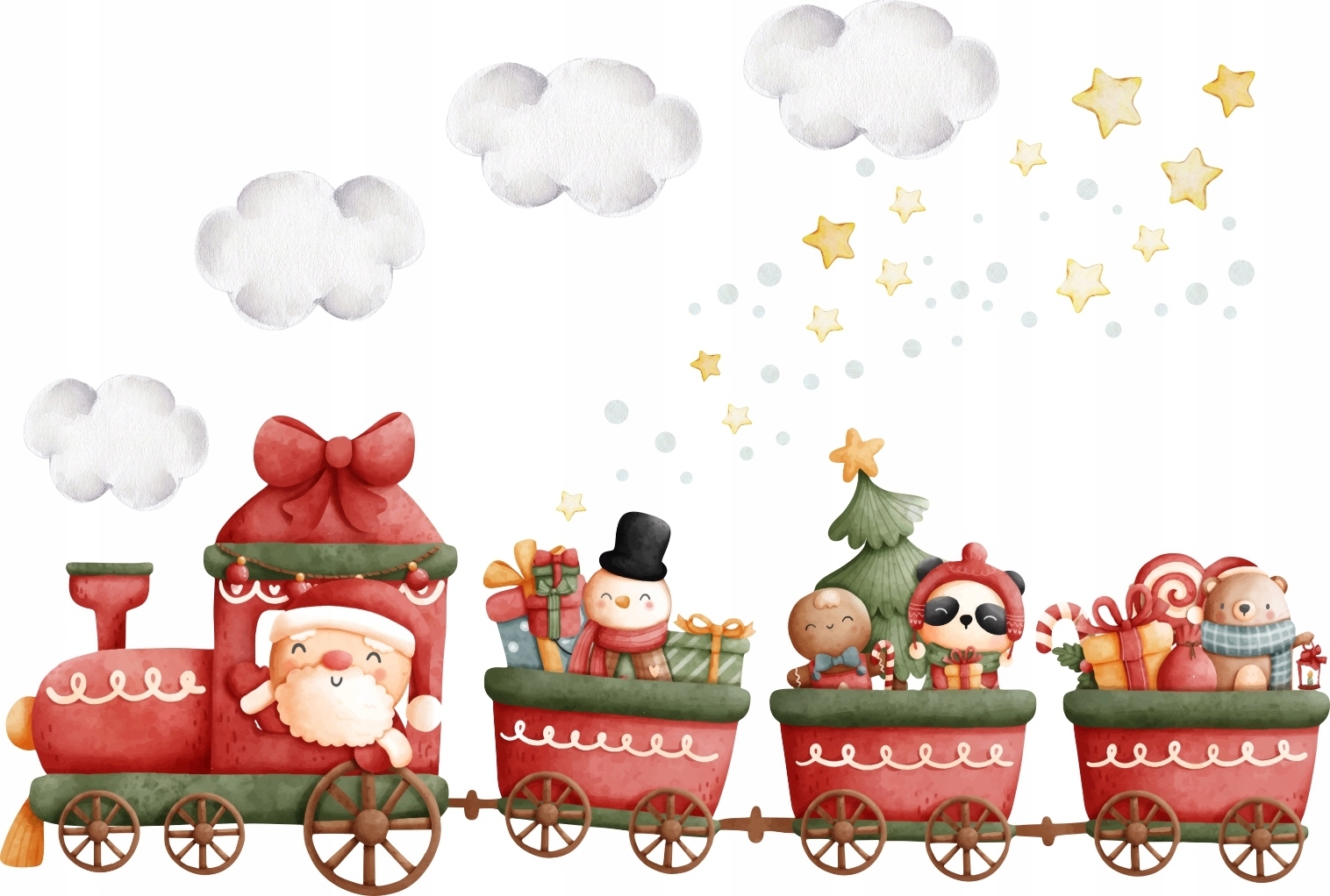 Sticker Mural - Le train de la Saint-Nicolas