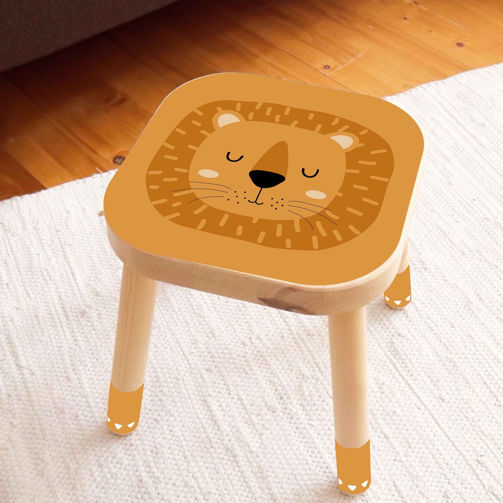 Autocollant Autoadhésif – Decal Flisat Tabouret / Lion Endormi Design