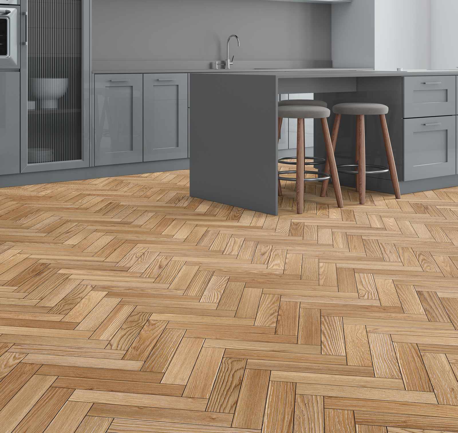 Papier Contact - Motif Chevron Bois / Peel and Stick