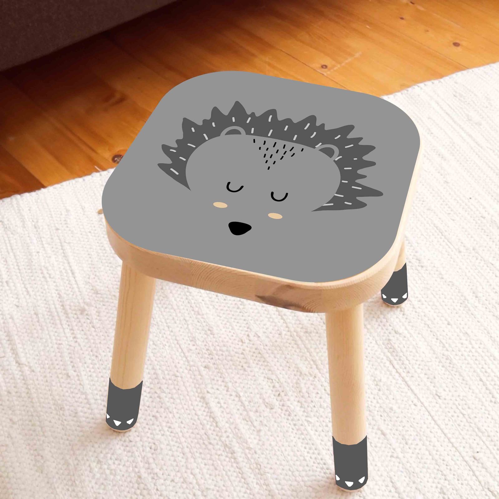 Autocollant Auto-adhésif – Décalcomanie Tabouret Flisat / Design Hérisson