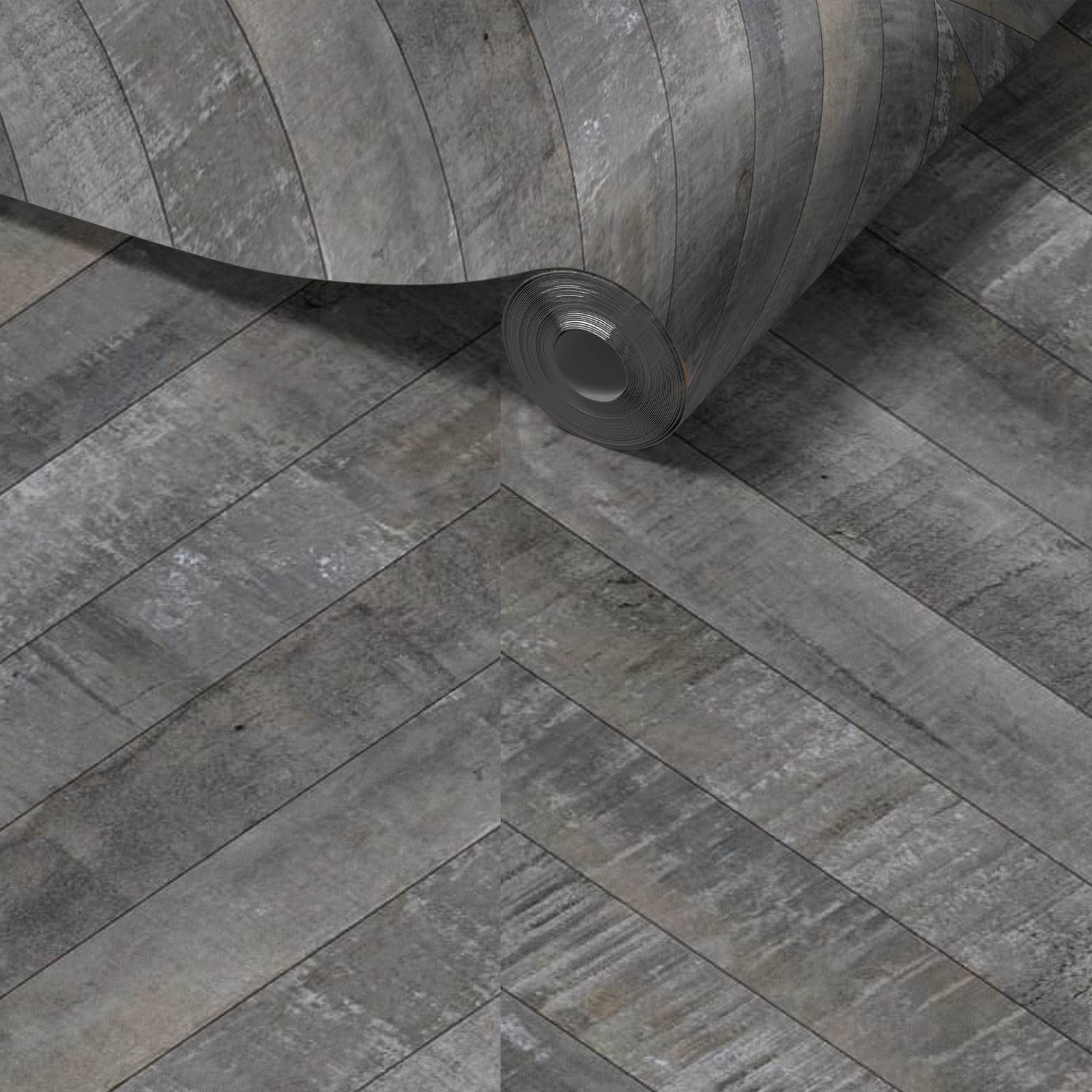 Papier Adhésif Chevron Gris