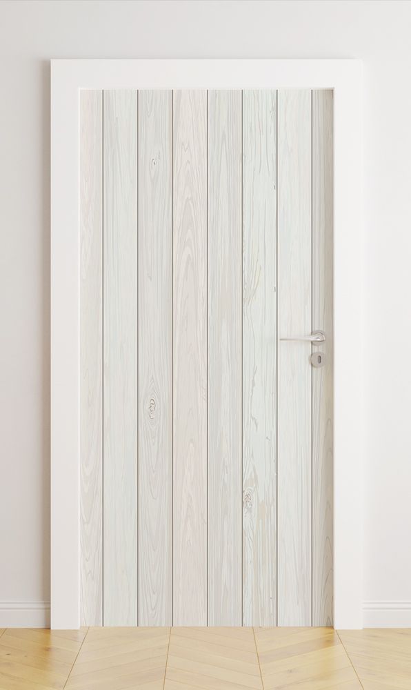 Autocollants de porte - Grain de bois / Décoller et coller