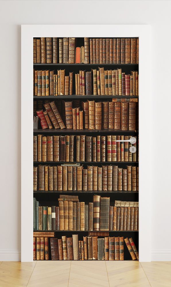 Door stickers - Vintage Books / Peel and Stick