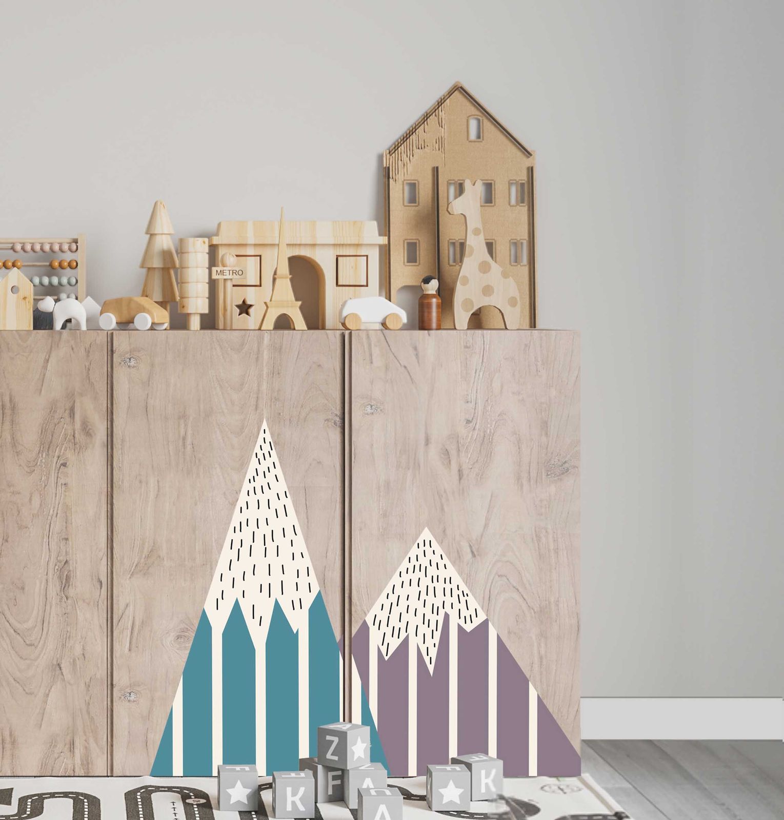 Autocollant auto-adhésif – Décalcomanie Ivar Cabinet / Design Montagne