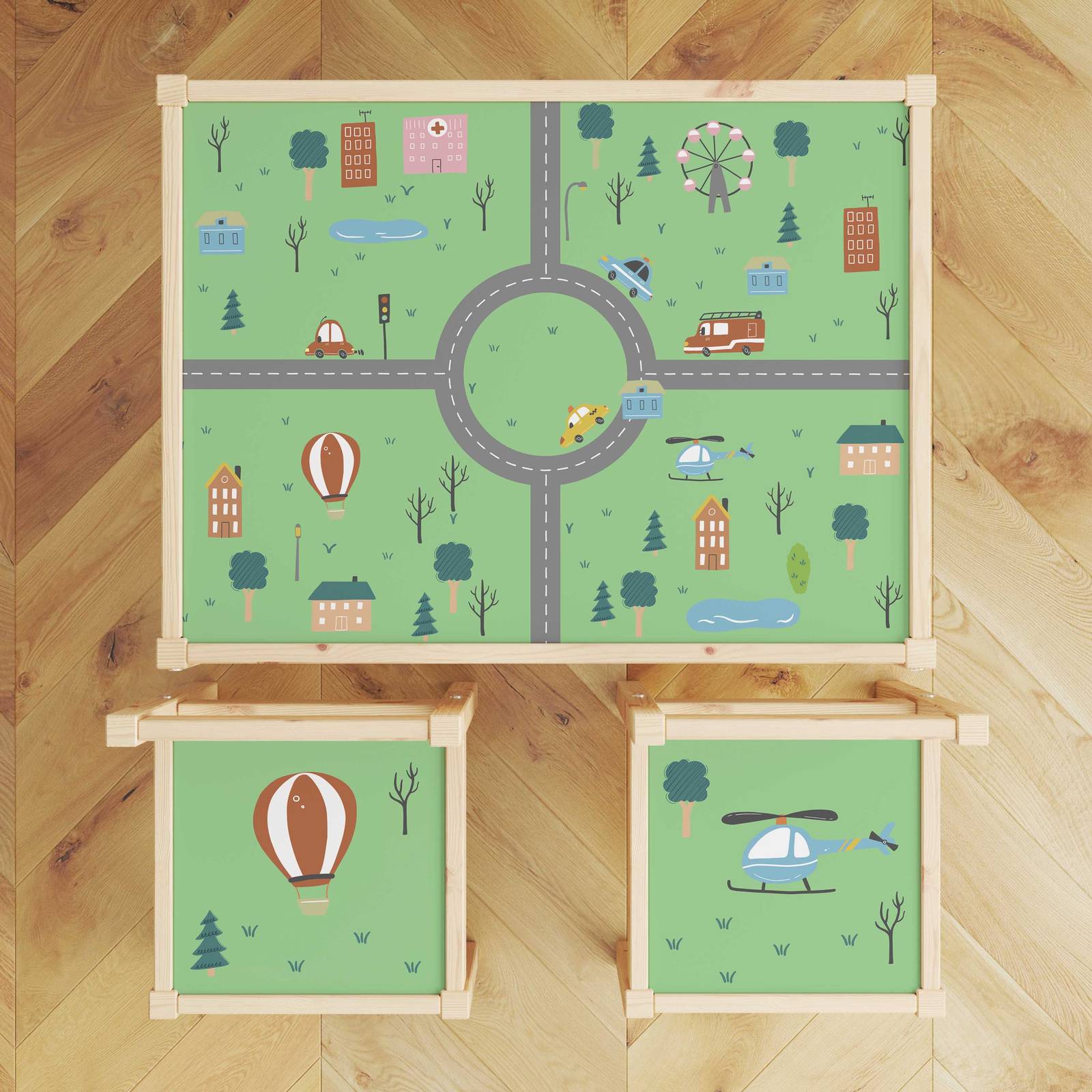 Autocollant Autocollant – Déco Lätt Set Top / Ensemble de Mobilier pour Enfants