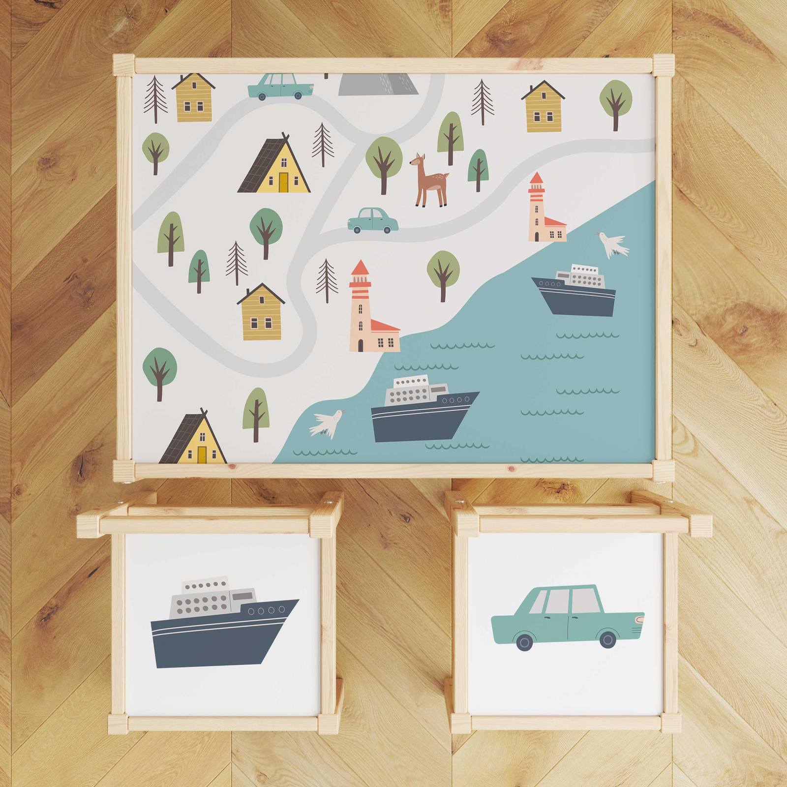 Autocollant Autocollant – Lätt Set Top Décalcomanie / Décor de Table Scénique