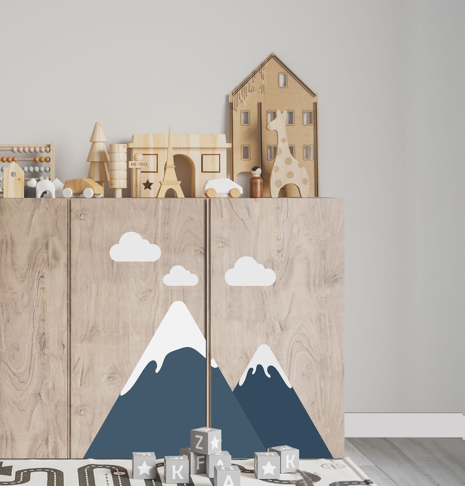 Autocollant adhésif – Déco Ivar Cabinet / Design Montagne