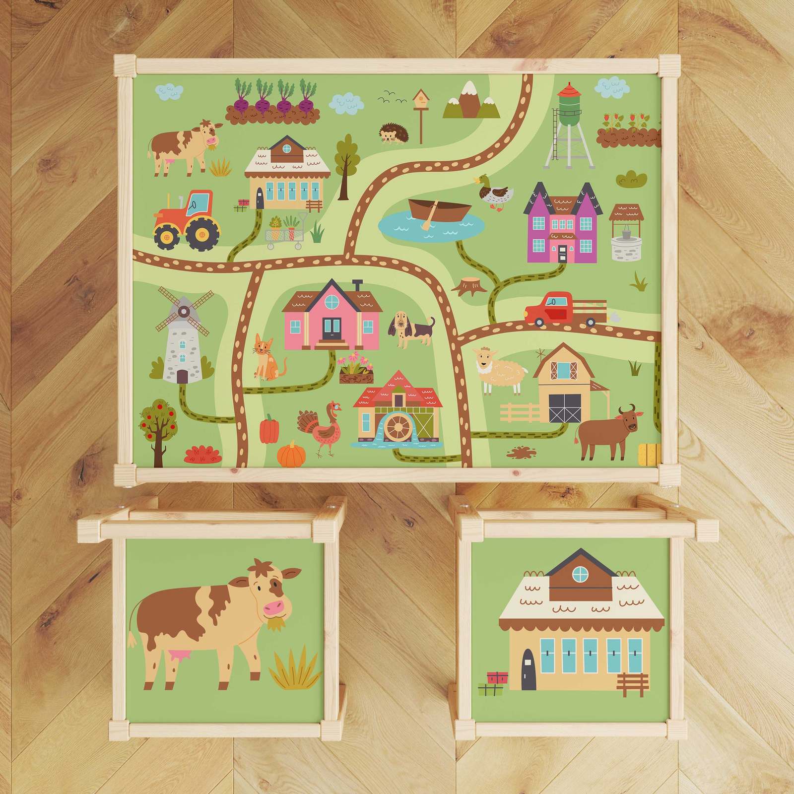 Autocollant Autocollant – Lätt Set Top Decal / Farm Table Cover