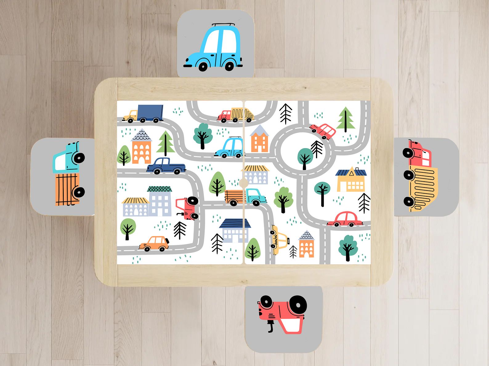 Self-Adhesive Sticker – Flisat Set Decal / Routes Ludiques