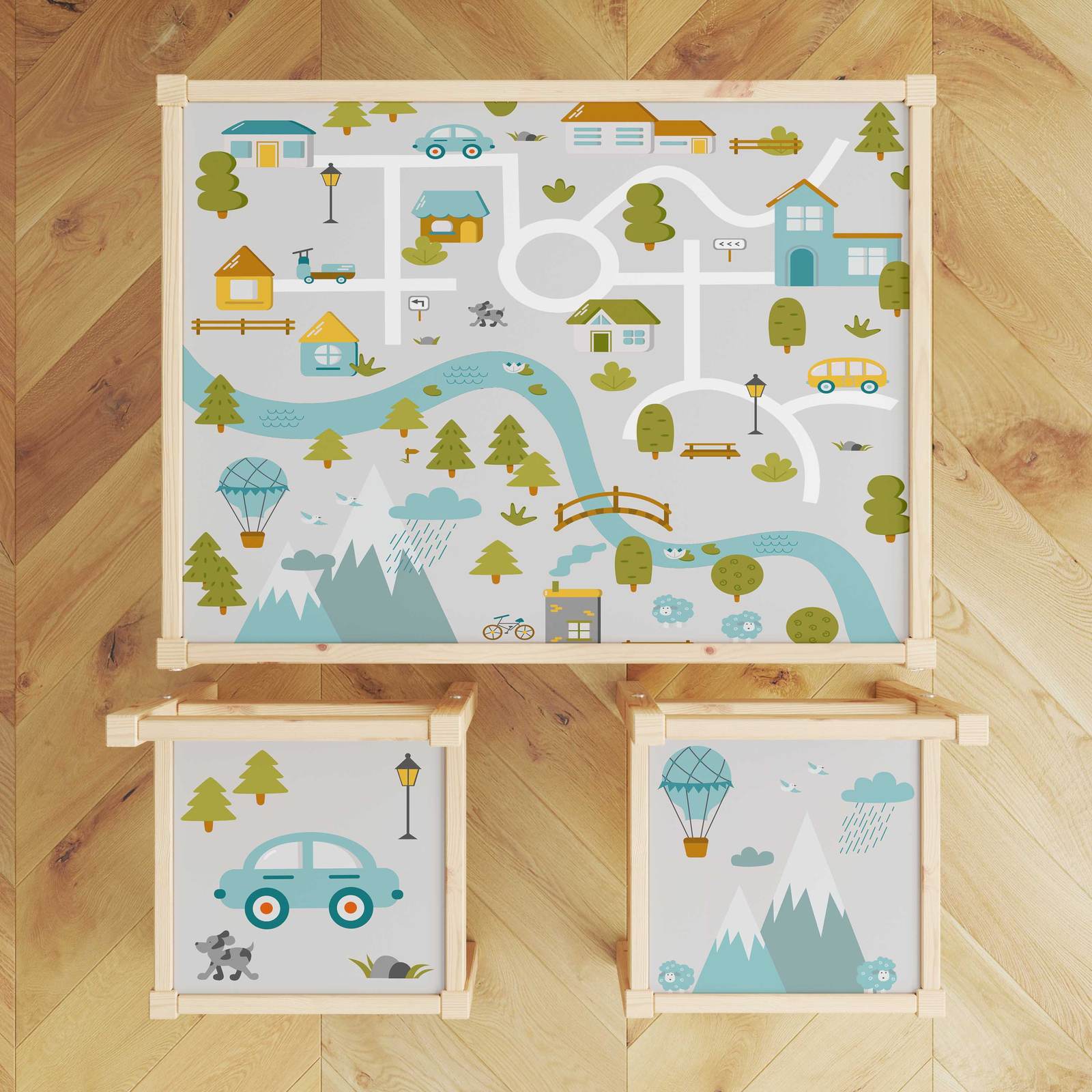 Autocollant Autocollant – Lätt Set Top Décalque / Ornement de Table de Jeu pour Enfants