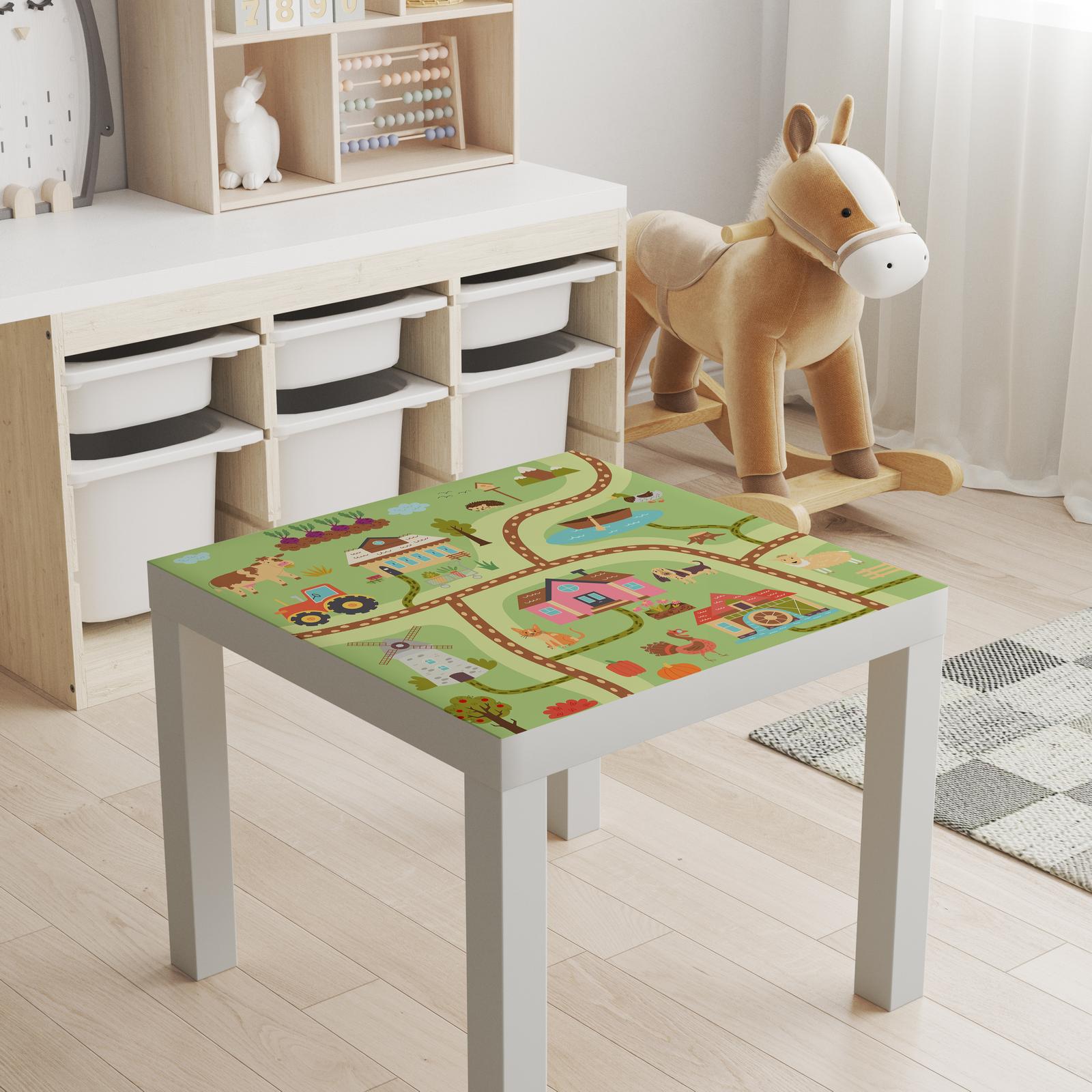 Autocollant Autocollant – Décalque de Dessus de Table Lack / Design de Tapis de Jeu de Ferme