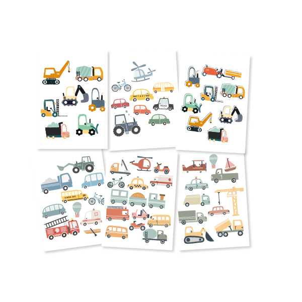 Autocollants - Vntage - 100 Pèces - PVC - Étanche - Mxte