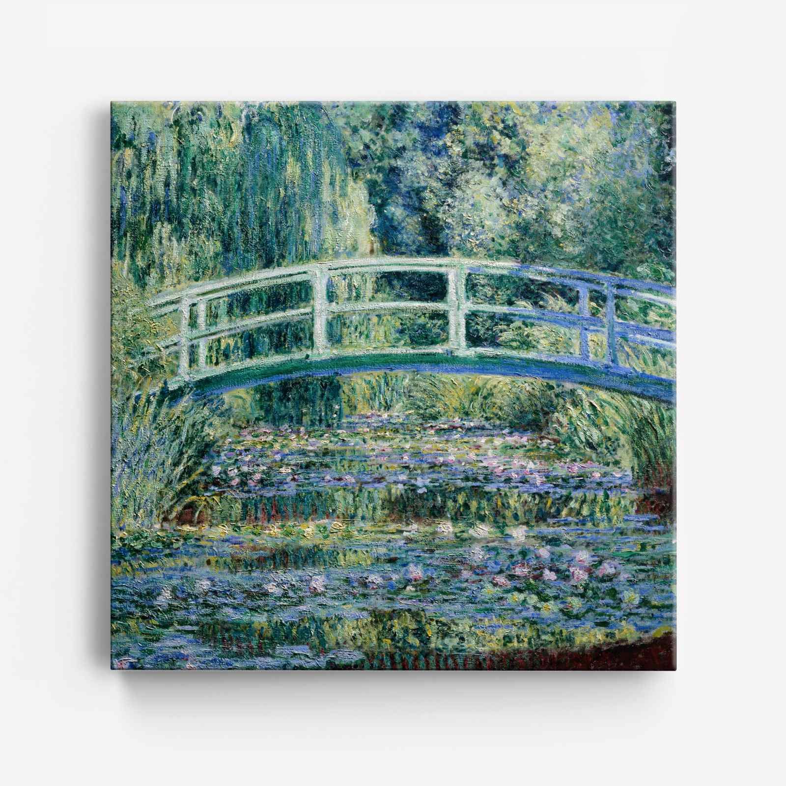 Tableau Sur Toile Nymphéas De Claude Monet – Encadré, Prêt à Accrocher – Art Impressionniste