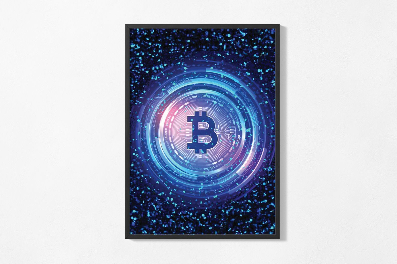 Affiche - Bitcoin Digital Art
