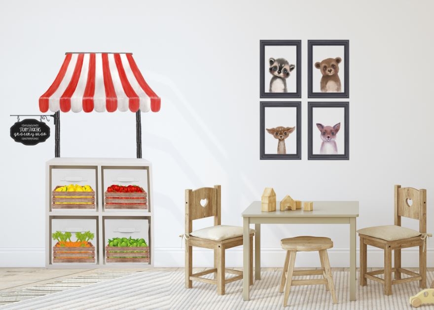Sticker mural – Épicerie