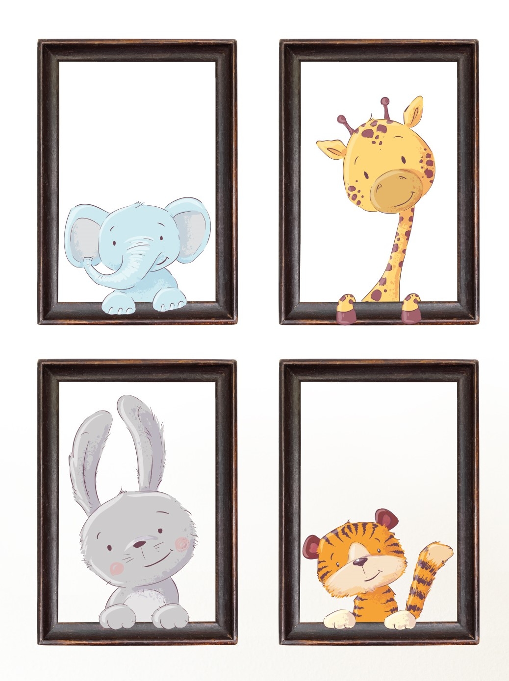 Sticker mural - Animaux de la jungle