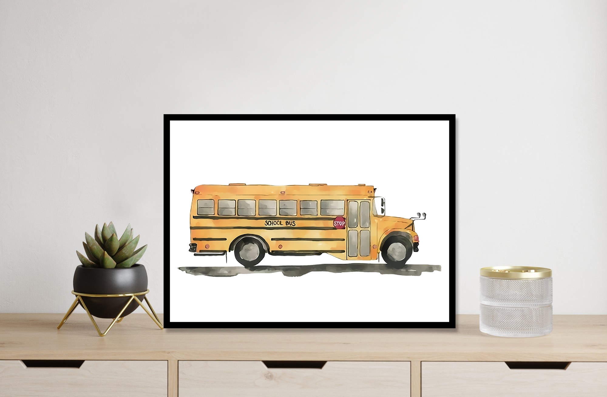 Affiche - Bus scolaire
