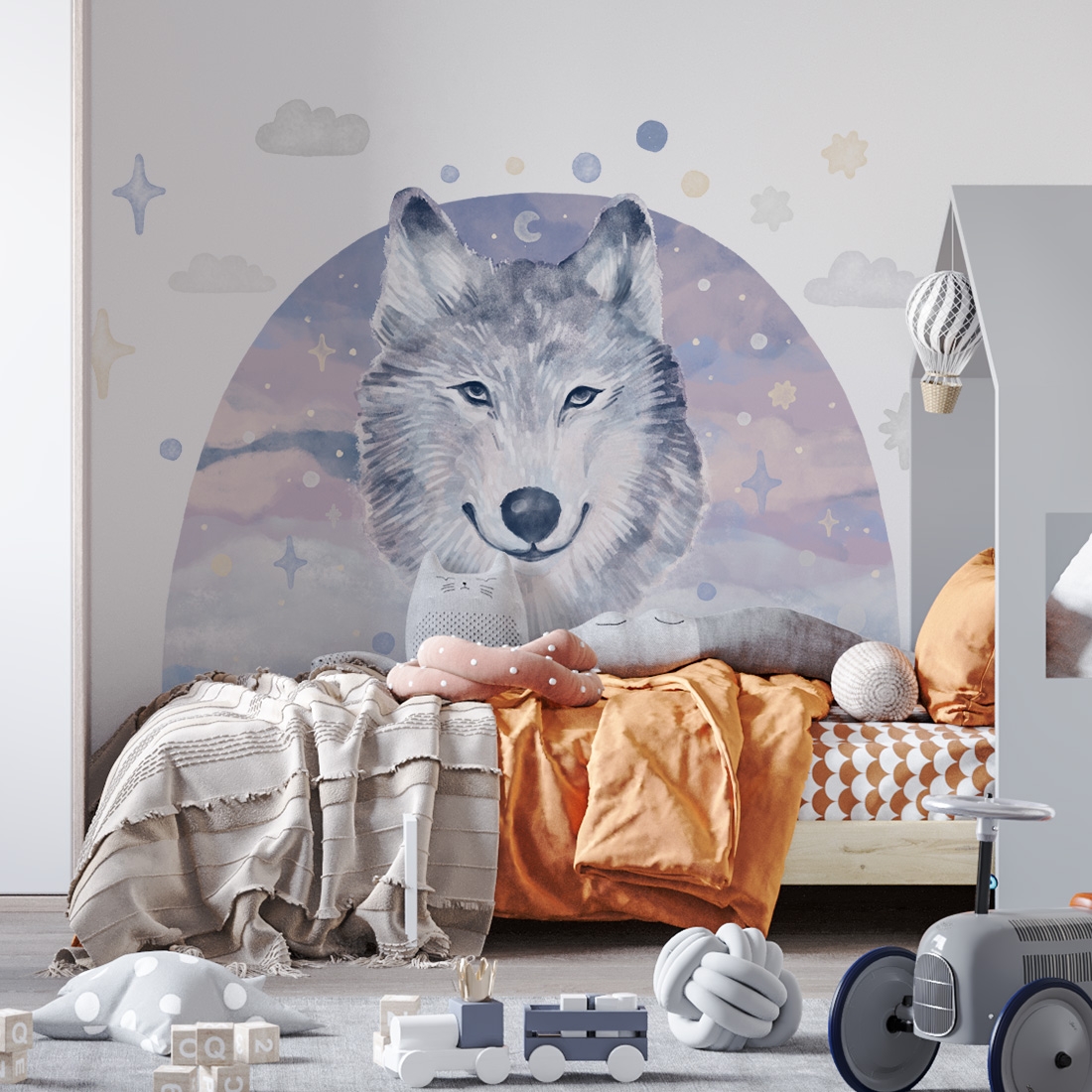Sticker Mural - Loup