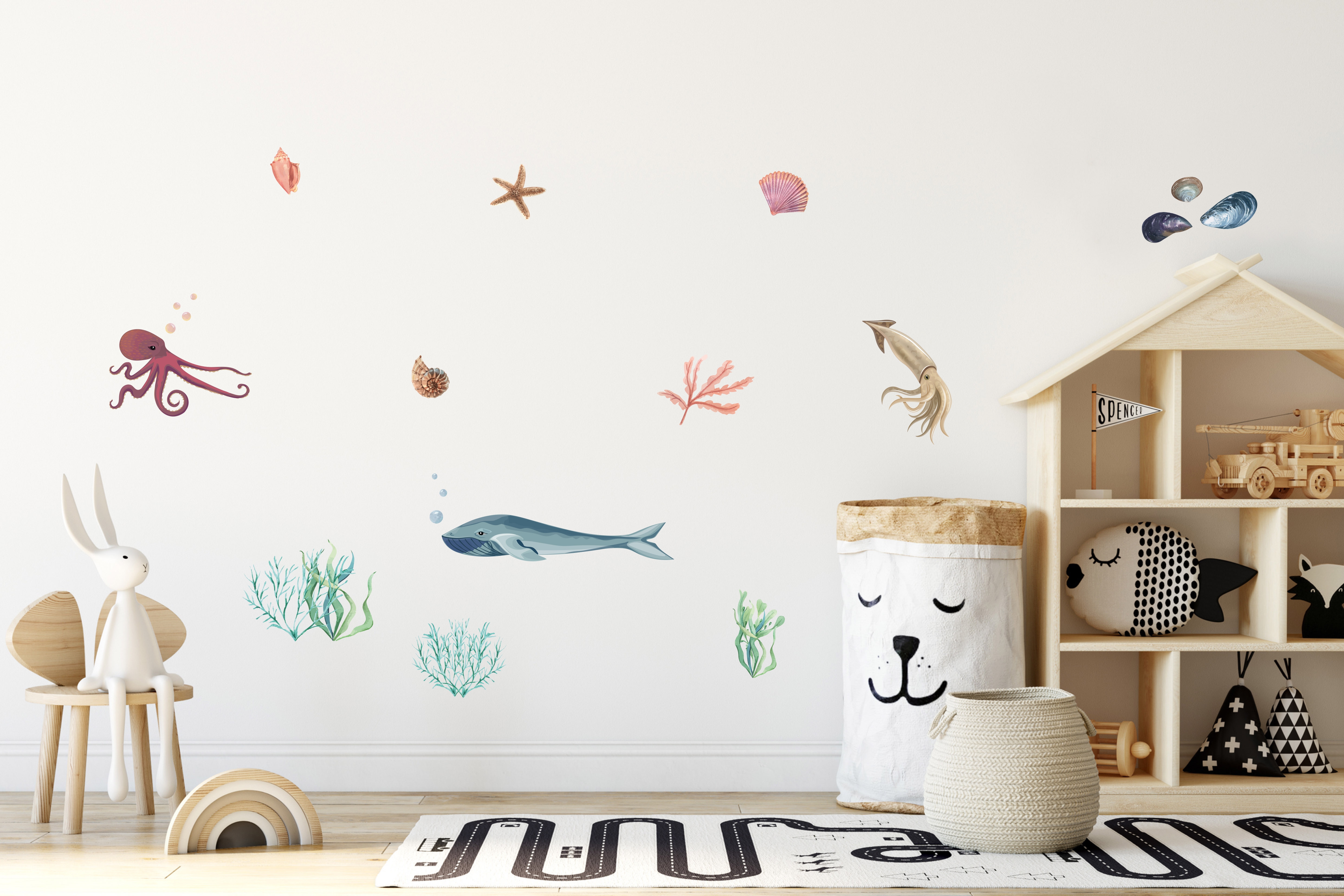 Sticker Mural - Animaux Marins