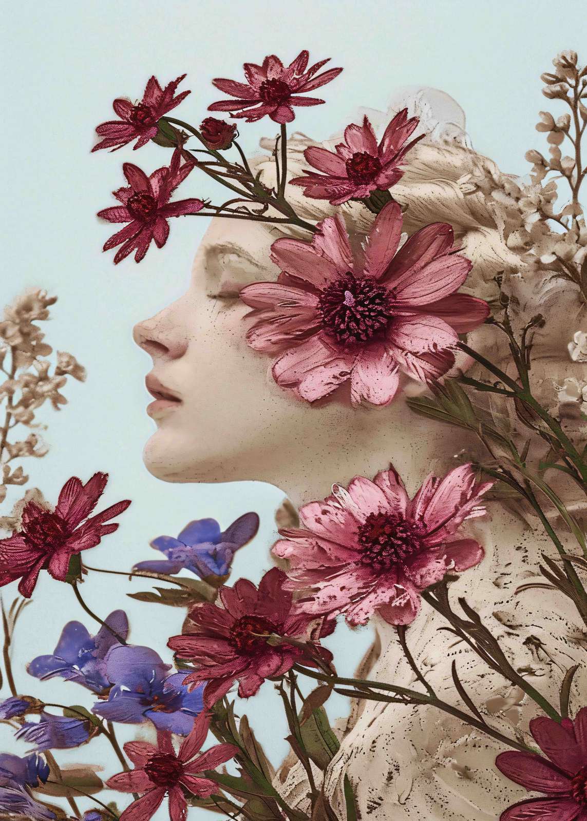 Affiche - Portrait Floral