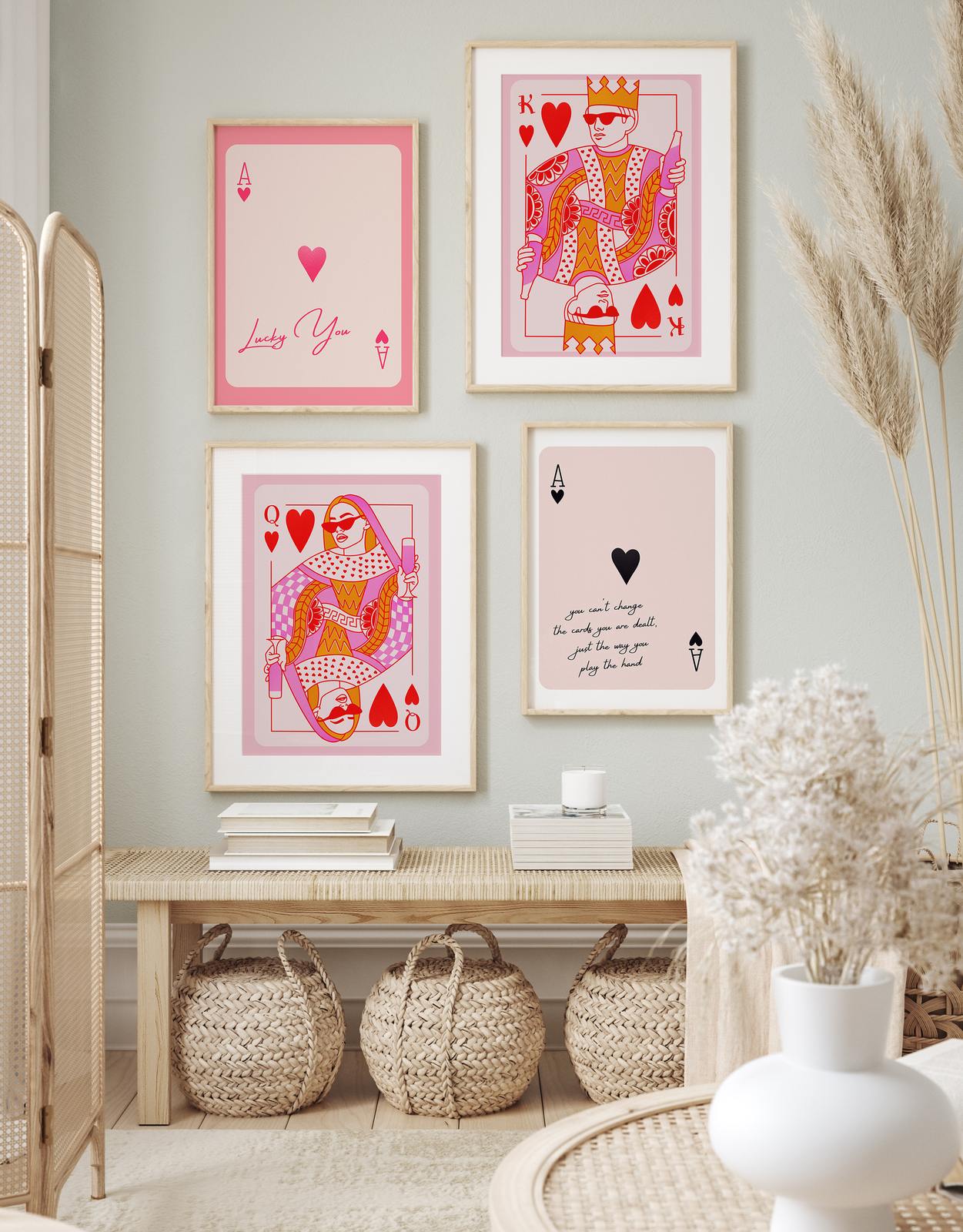 Affiche - Design de cartes / Set of 4