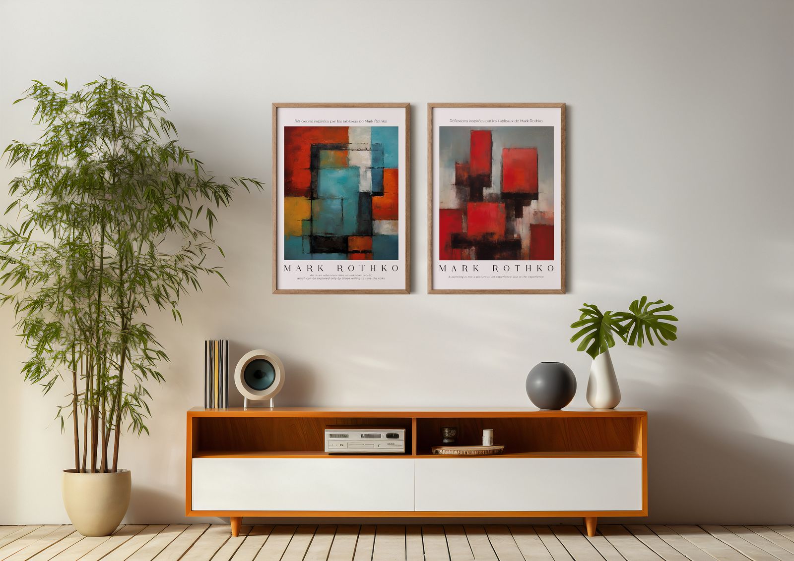 Affiche - Ensemble inspiré de Mark Rothko de 2