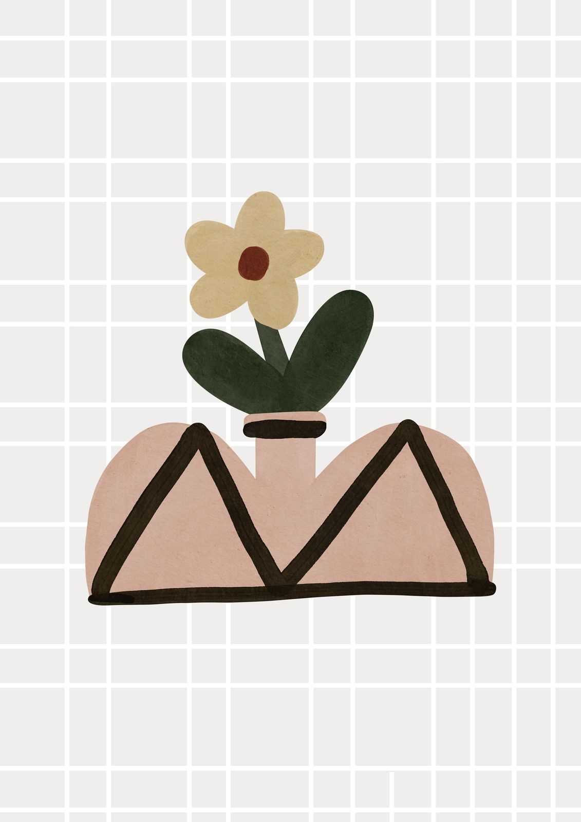 Poster - Fleur Abstraite
