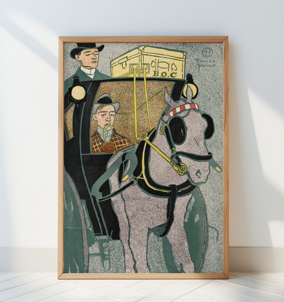 Affiche - Edward Penfield Voiture à cheval