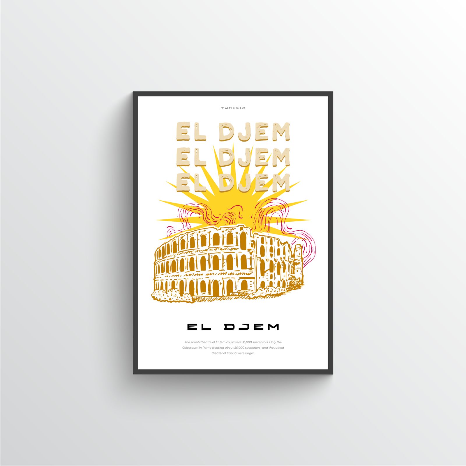 Affiche amphithéâtre d'El Djem