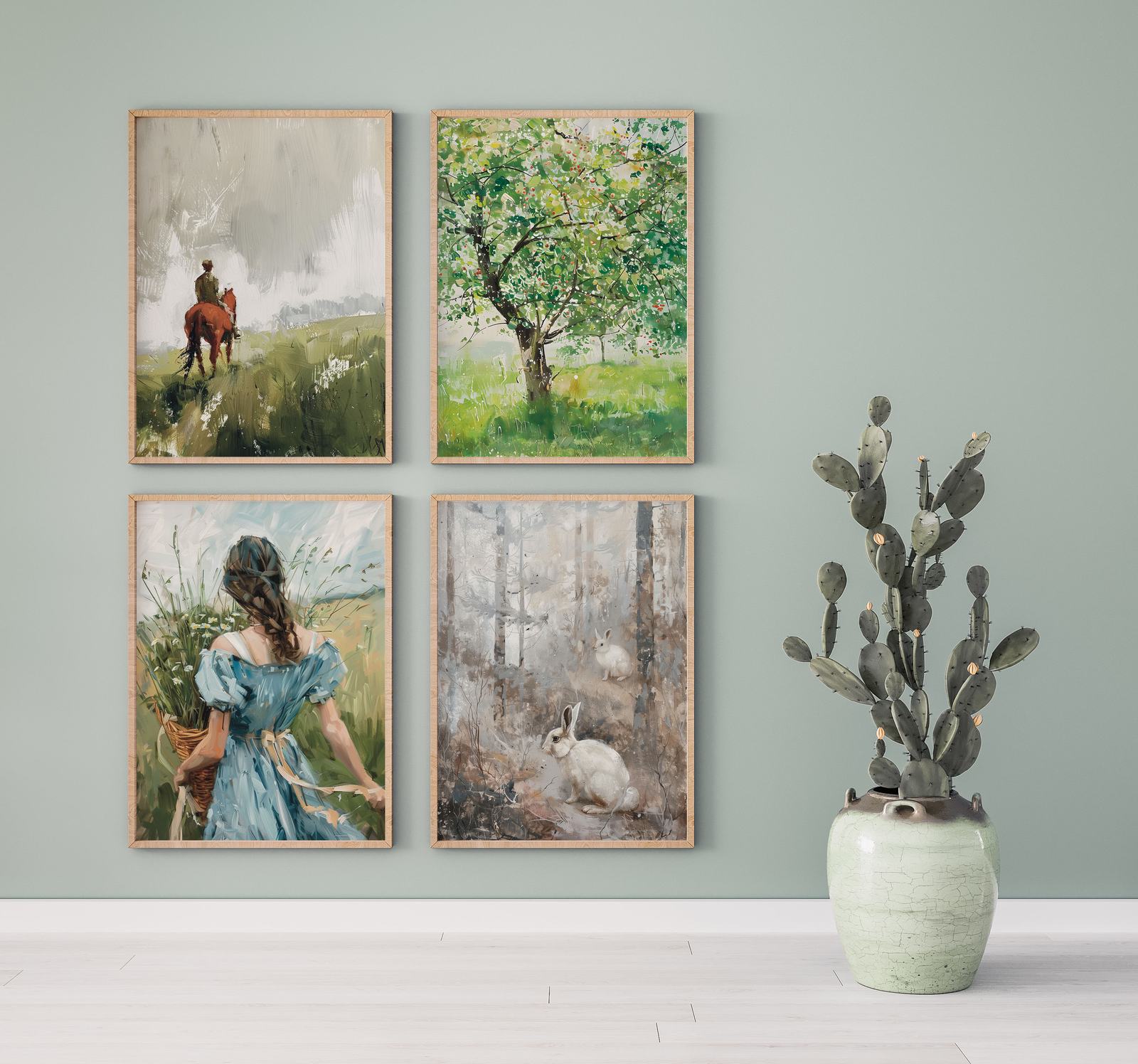 Affiche - Art Nature et Pastoral / Ensemble de 4