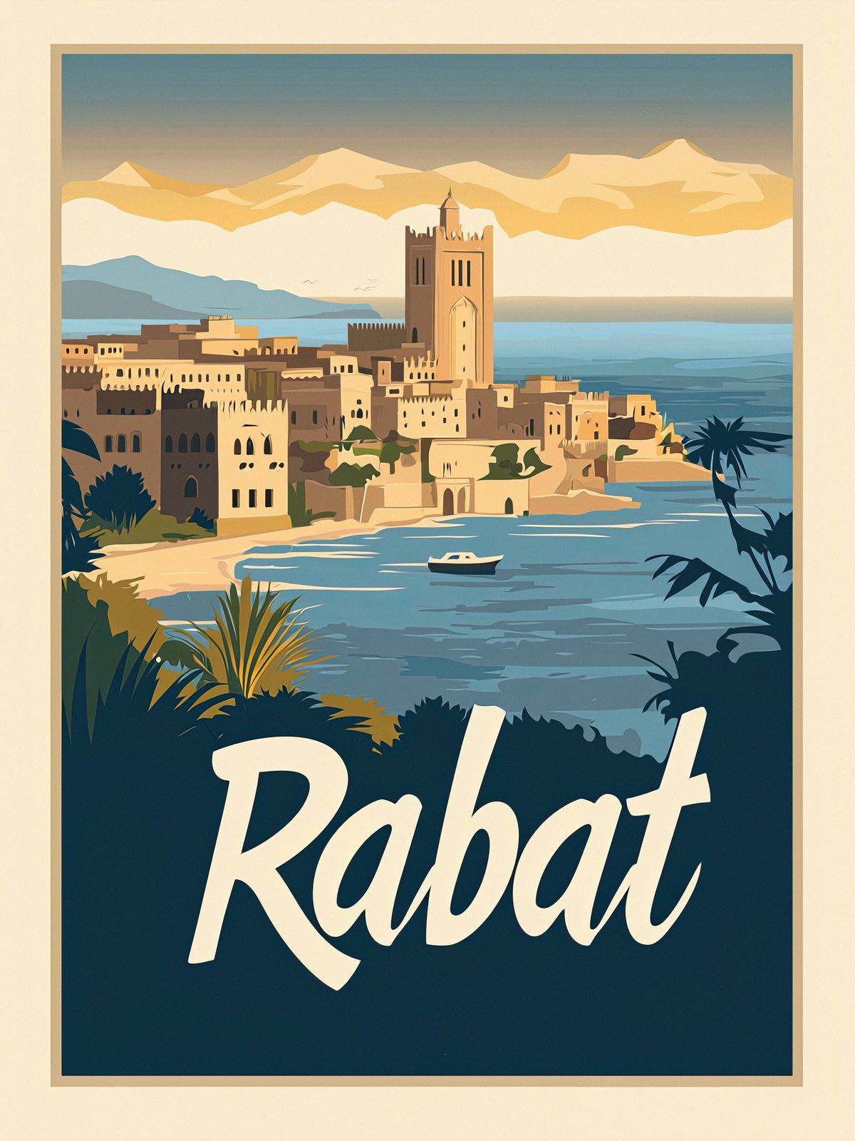 Affiche - Paysage Urbain de Rabat